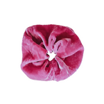 Hot Pink silk-velvet Scrunchie by ImEarringsLover Studio