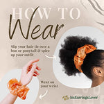 Gold gleam IMEL Studio scrunchie (100% silk)