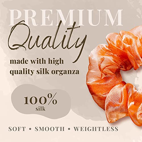 Gold gleam IMEL Studio scrunchie (100% silk)