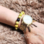 Indigo & Lime Beauty bracelet by IMEL Studio for balance and stability