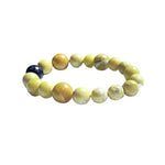 Indigo & Lime Beauty beads bracelet by IMEL Studio for balance and stability