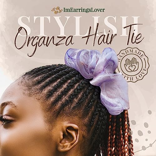 Lilac IMEL Studio scrunchie (100% silk)