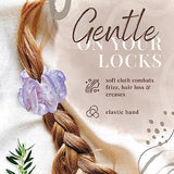 Lilac IMEL Studio scrunchie (100% silk)
