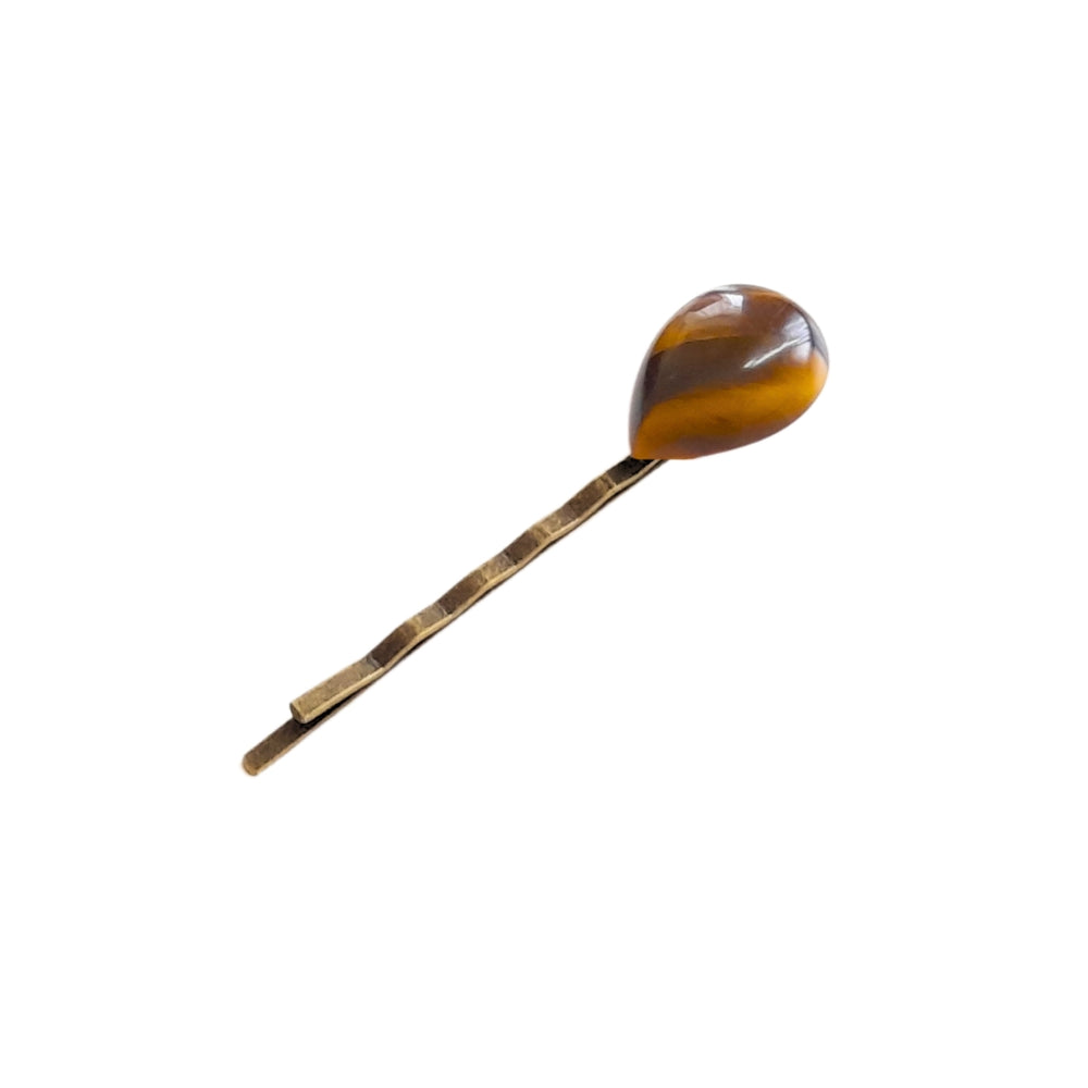 Tiger Eye bobby pin by IMEL Studio